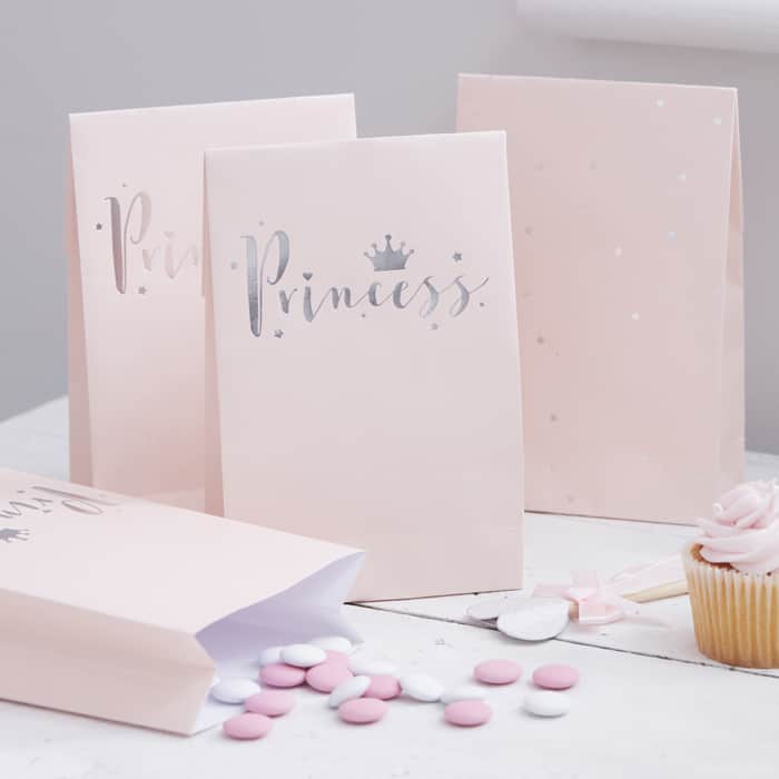 Papiertüten Princess für Prinzessinnen Geburtstagsparty