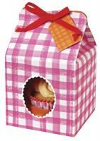 Meri Meri - Cupcake Box pink Vichykaro