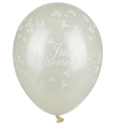 Luftballonset groß Just Married