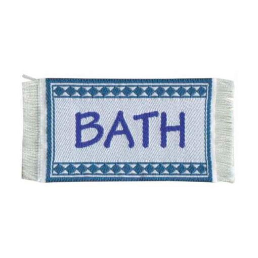 Fussmatte Bath blau