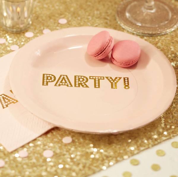 Pastel Perfection - Teller Party rosa