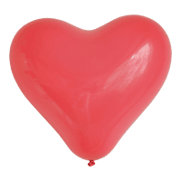 Luftballon Herz rot